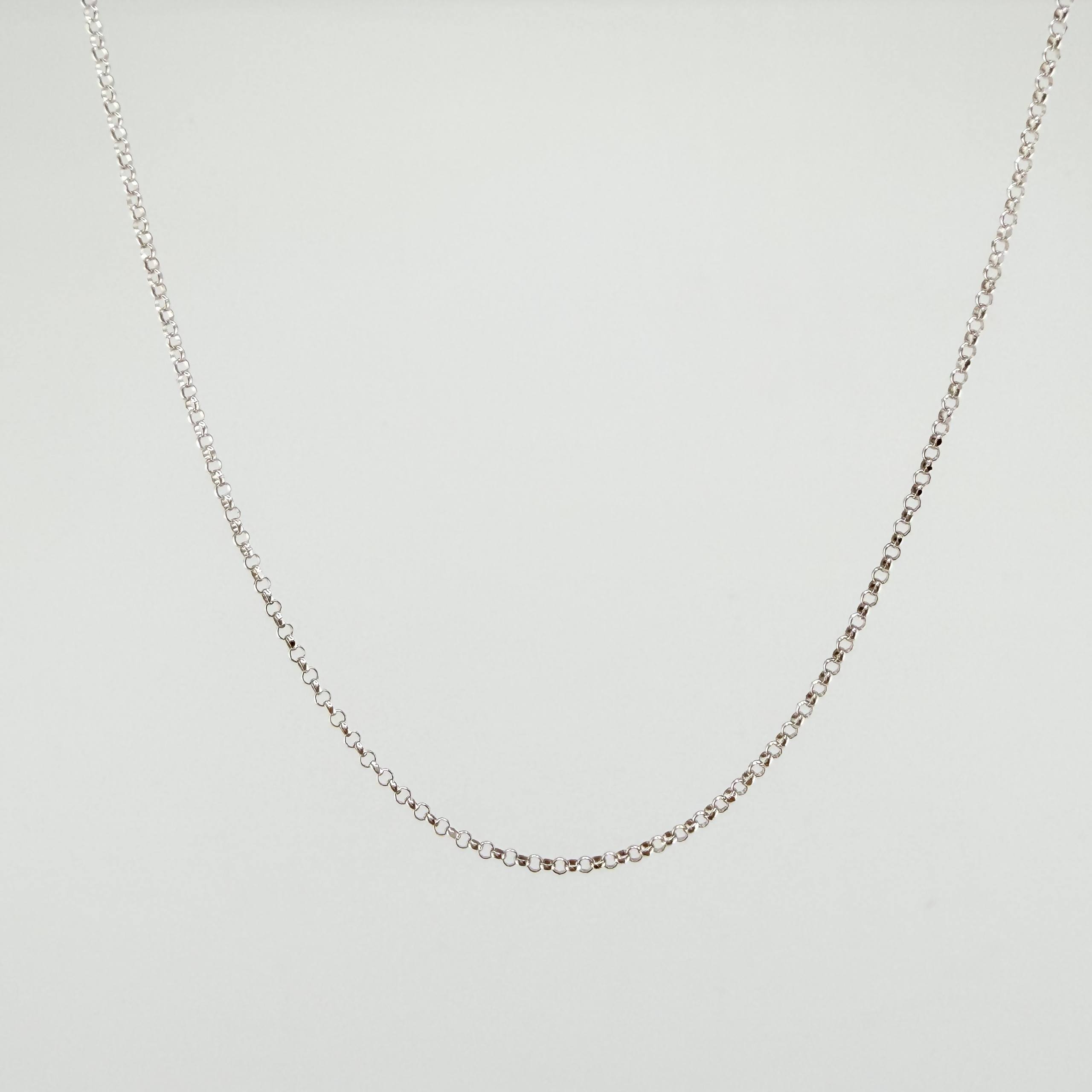 Cadena Roll On 1.35gr / 40cm / 1.3mm Oro Blanco +3 18K ©