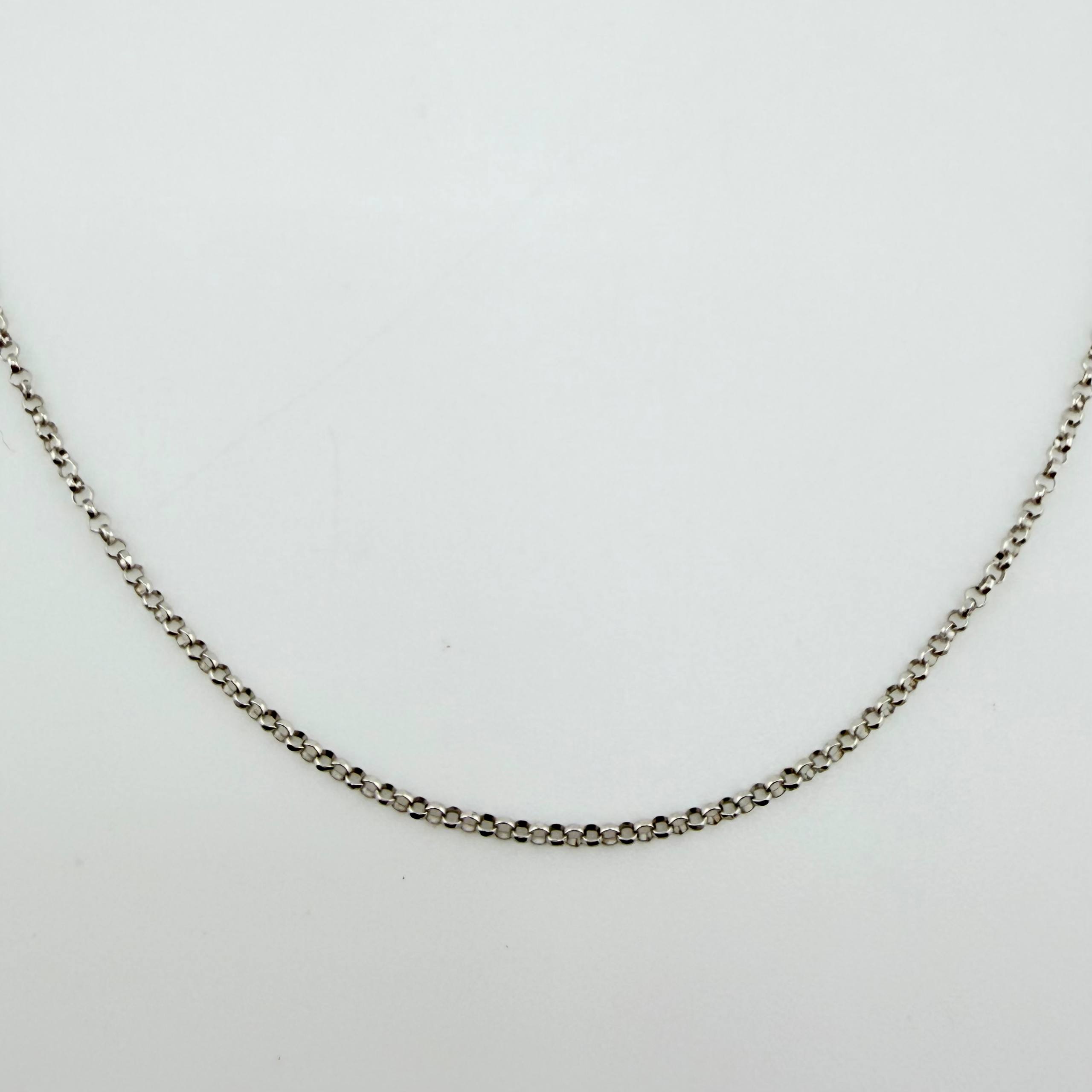 Cadena Roll On 1.35gr / 40cm / 1.3mm Oro Blanco +3 18K ©