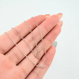 Cadena Roll On 1.35gr / 40cm / 1.3mm Oro Blanco +3 18K ©