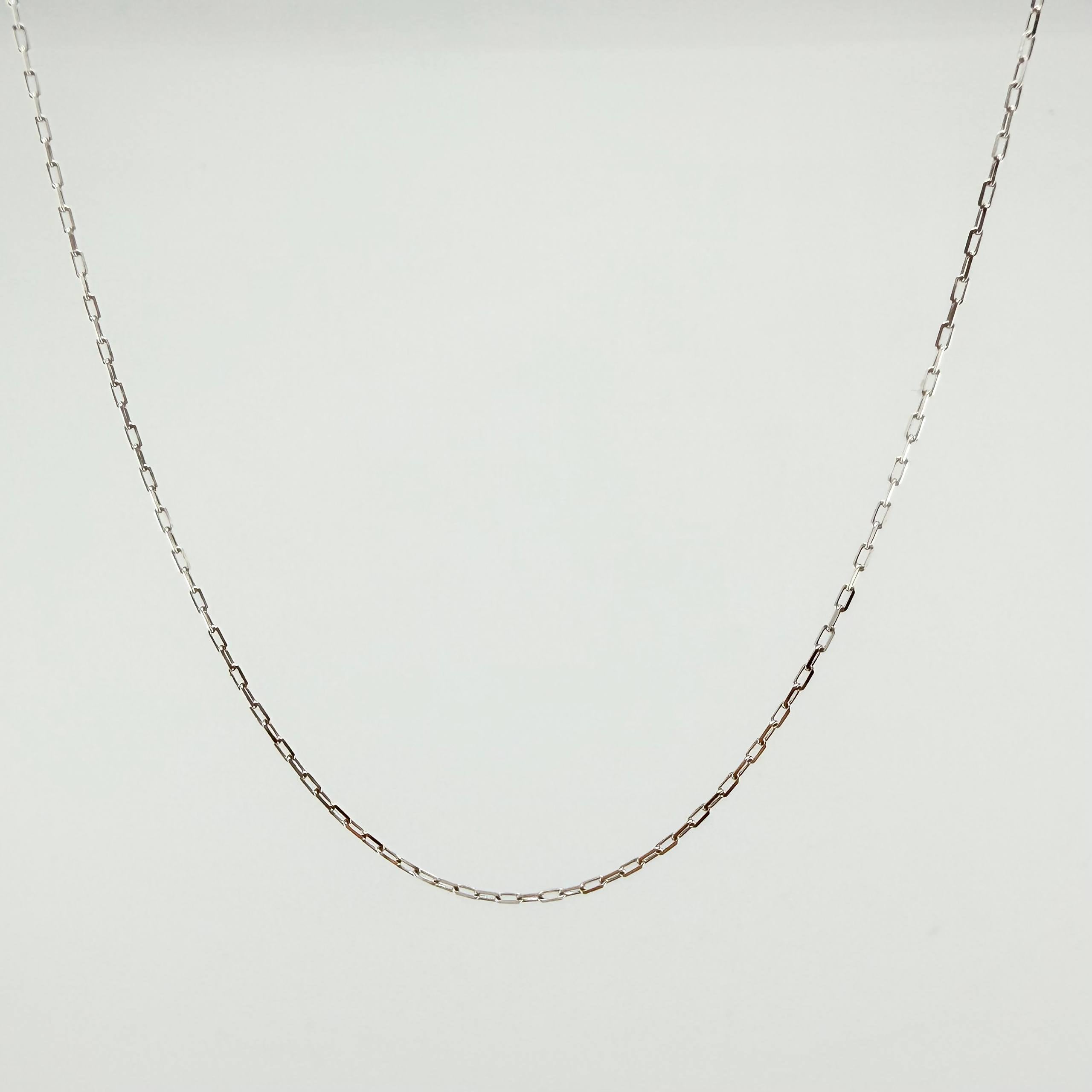 Cadena Cajón 1.1gr / 40cm / 1mm Oro Blanco +3 18K ©