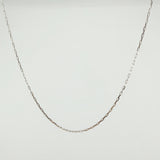 Cadena Cajón 1.1gr / 40cm / 1mm Oro Blanco +3 18K ©