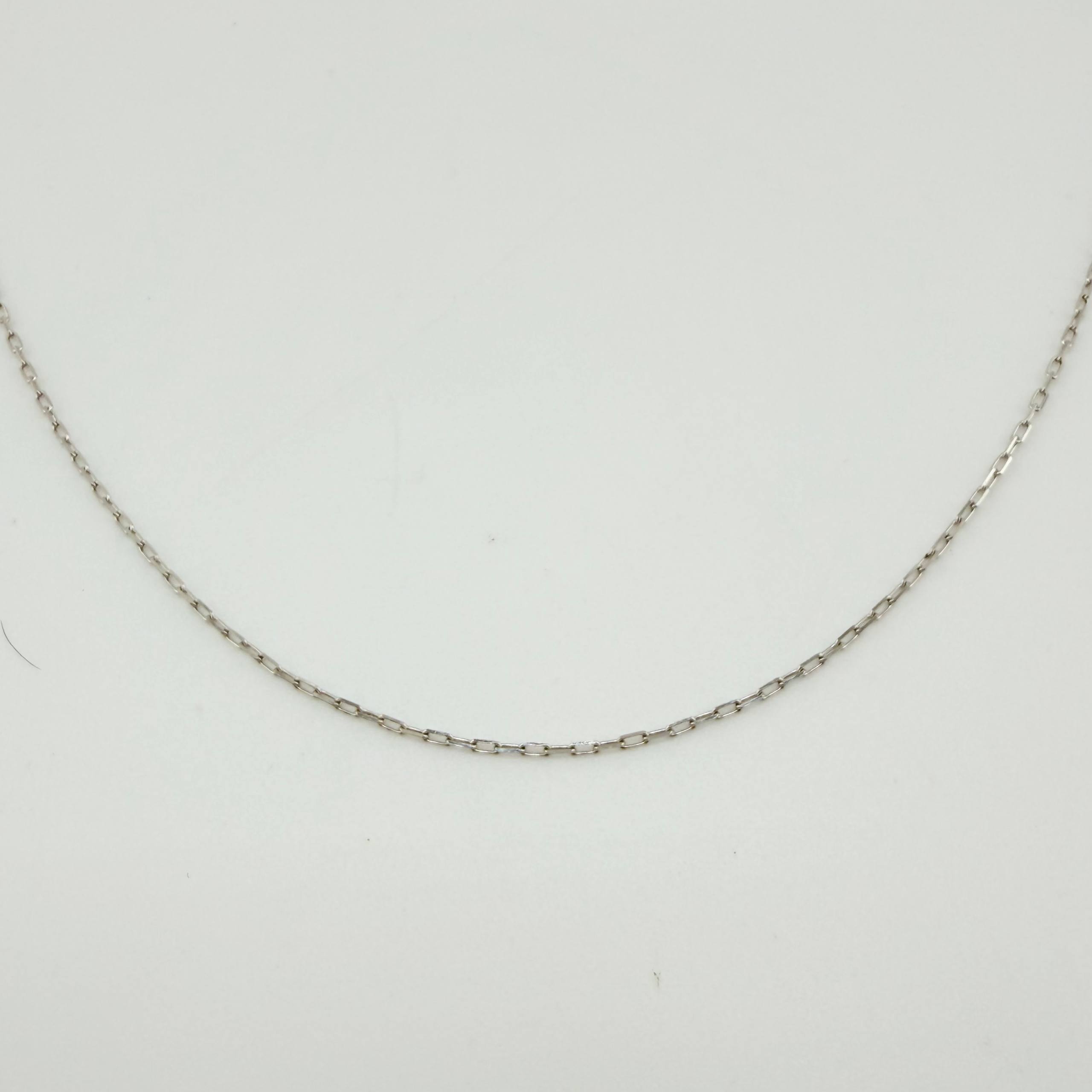 Cadena Cajón 1.1gr / 40cm / 1mm Oro Blanco +3 18K ©