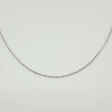 Cadena Cajón 1.1gr / 40cm / 1mm Oro Blanco +3 18K ©
