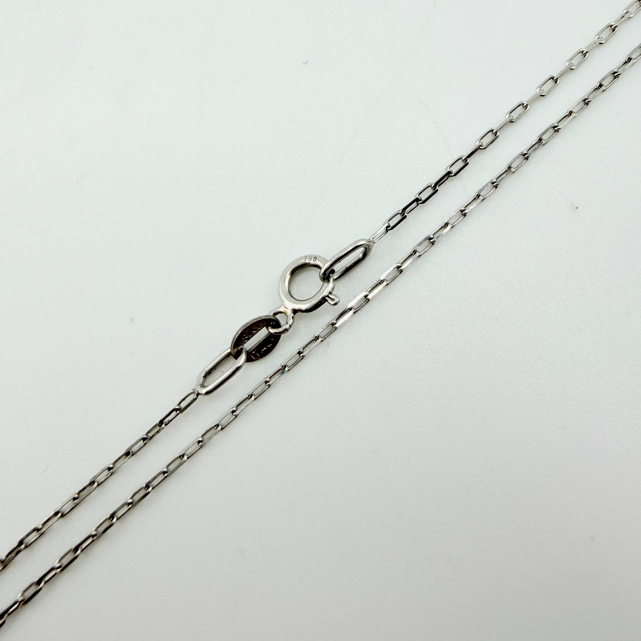 Cadena Cajón 1.1gr / 40cm / 1mm Oro Blanco +3 18K ©