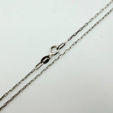 Cadena Cajón 1.1gr / 40cm / 1mm Oro Blanco +3 18K ©