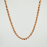 Cadena Militar Media Luna 29.6gr / 60cm / 5mm Oro Rosa Nac.Esp. 18K ©