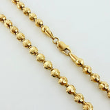 Cadena Militar Media Luna 34.9gr / 60cm / 5mm Oro Amarillo Nac.Esp. 18K ©