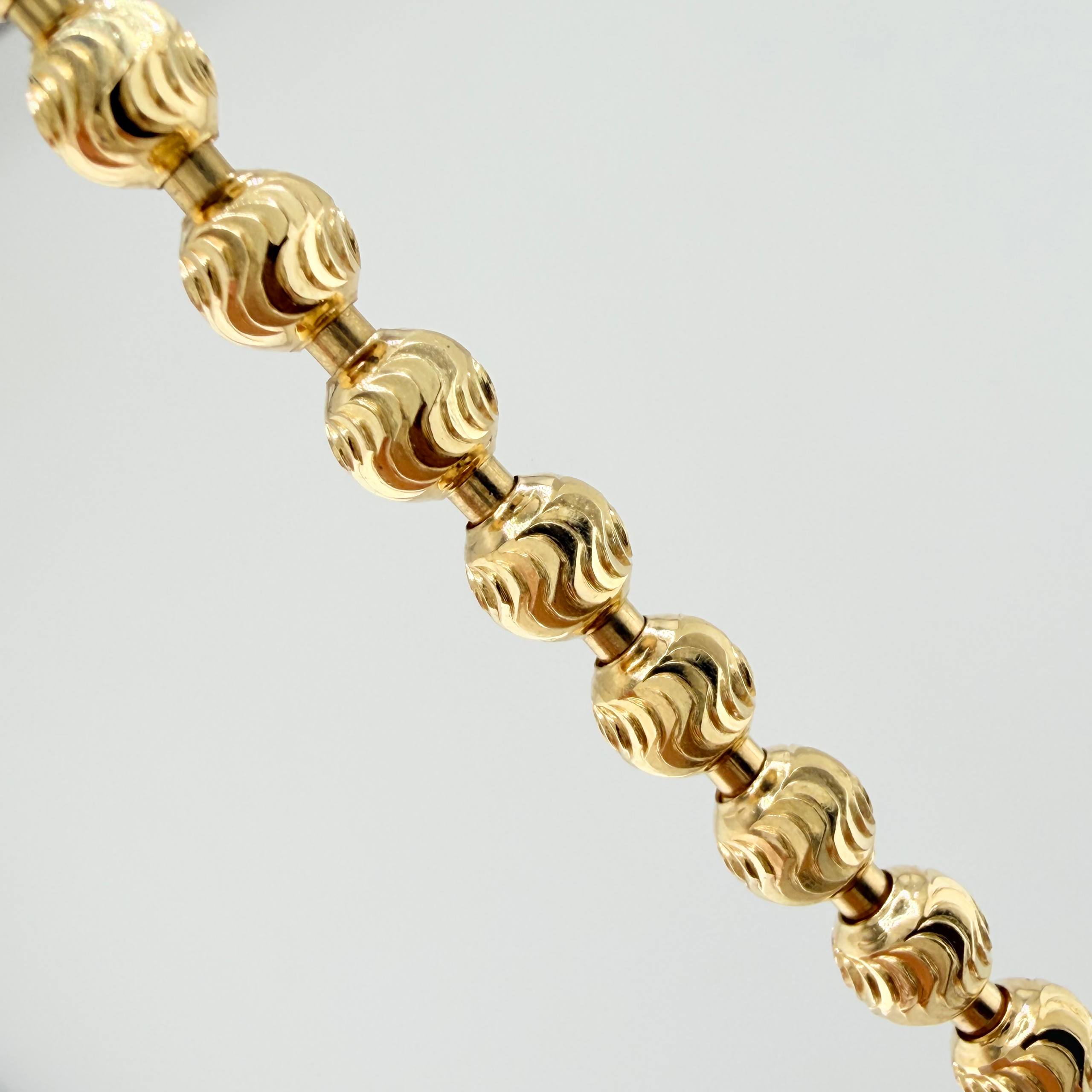 Cadena Militar Media Luna 34.9gr / 60cm / 5mm Oro Amarillo Nac.Esp. 18K ©