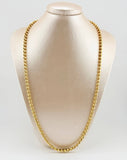 Cadena Militar Media Luna 34.9gr / 60cm / 5mm Oro Amarillo Nac.Esp. 18K ©