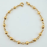 Pulso Tipo Militar 1.75gr / 17cm / 3mm Oro Amarillo 18K *