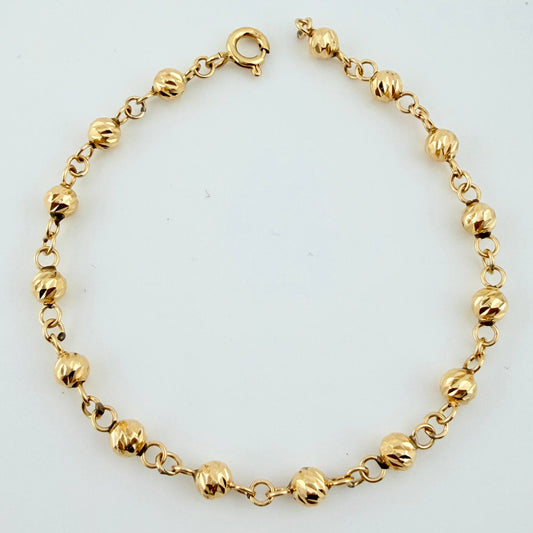 Pulso Tipo Militar 2.65gr / 16cm / 4mm Oro Amarillo 18K ©