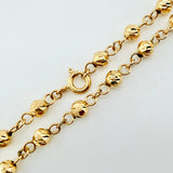 Pulso Tipo Militar 1.75gr / 17cm / 3mm Oro Amarillo 18K *