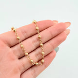 Pulso Tipo Militar 1.75gr / 17cm / 3mm Oro Amarillo 18K *