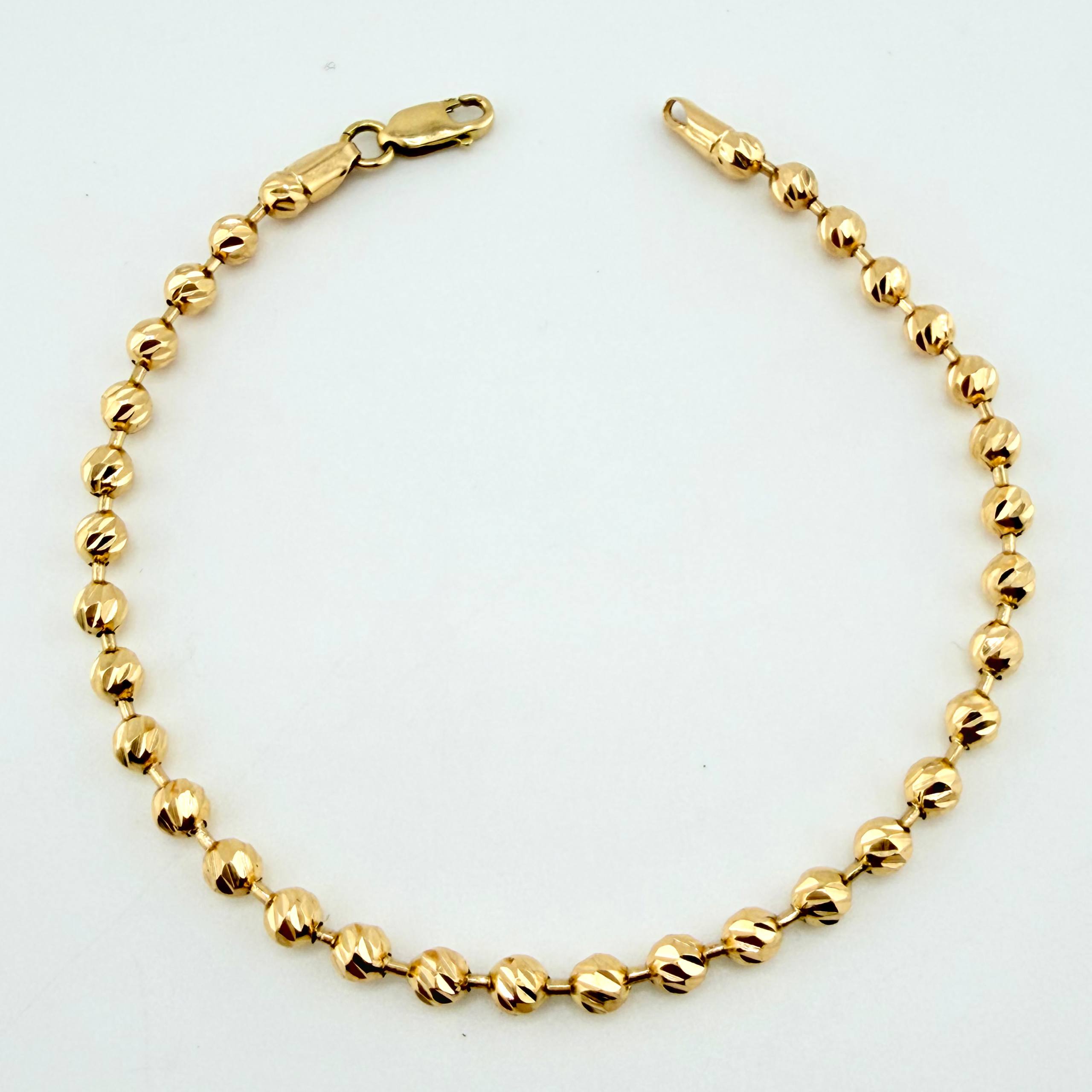 Pulso Militar 6.2gr / 18cm / 4mm Oro Amarillo Nac.Esp. 18K