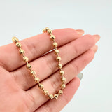 Pulso Militar 6.05gr / 18.5cm / 4mm Oro Amarillo Nac.Esp. 18K