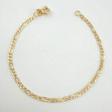 Pulso Figaro 1.4gr / 19cm / 2.4mm Oro Amarillo +1 18K