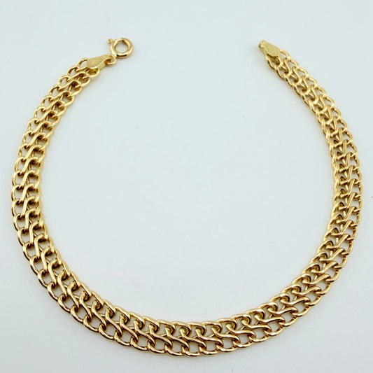 Pulso Sedusa 3.4gr / 18.5cm / 5.7mm Oro Amarillo +3 18K ©