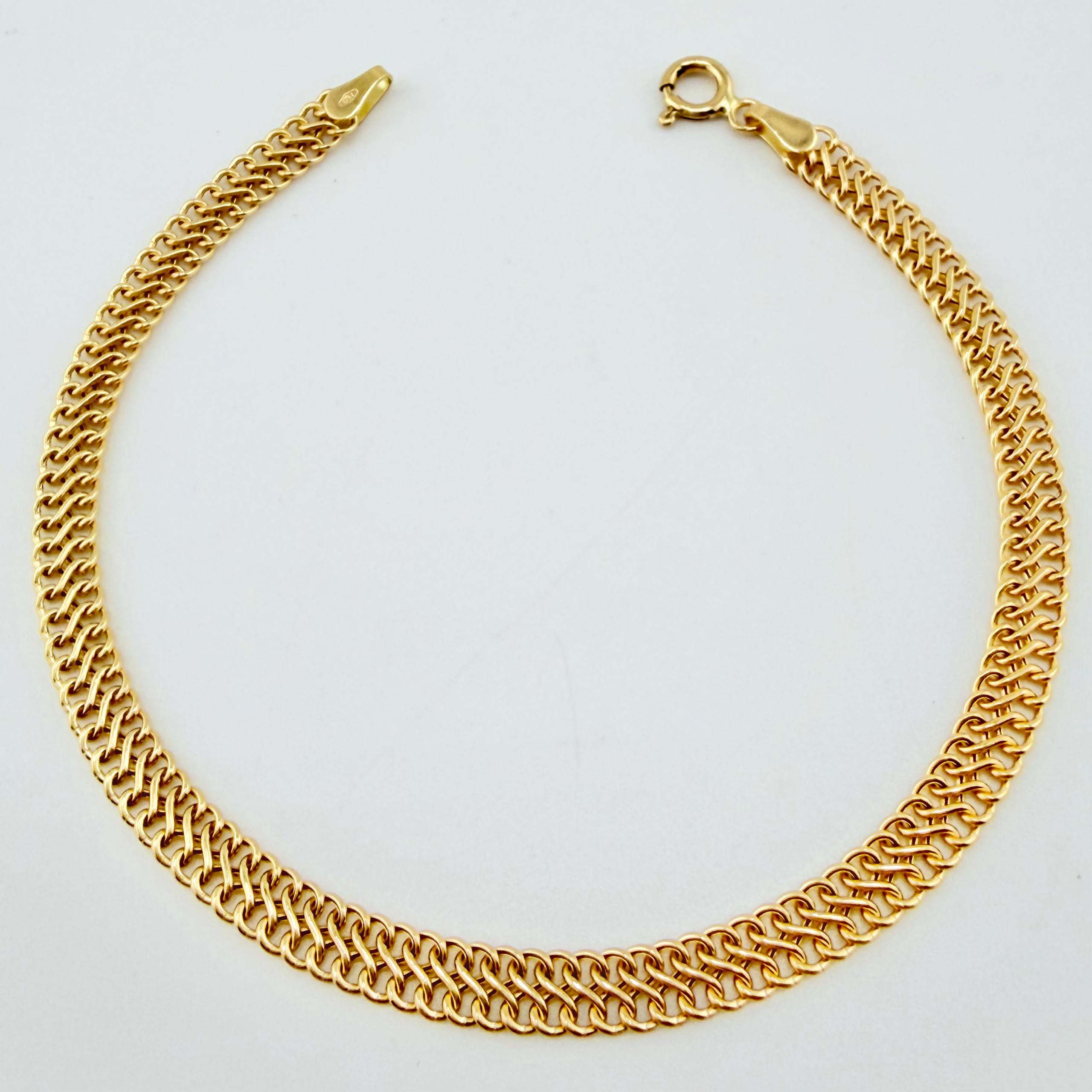 Pulso Sedusa 2gr / 19cm / 4mm Oro Amarillo +3 18K *