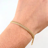 Pulso Sedusa 1.85gr / 18cm / 4mm Oro Amarillo +3 18K ©