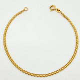 Pulso Chino 2.15gr / 20cm / 2.2mm Oro Amarillo +1 18K