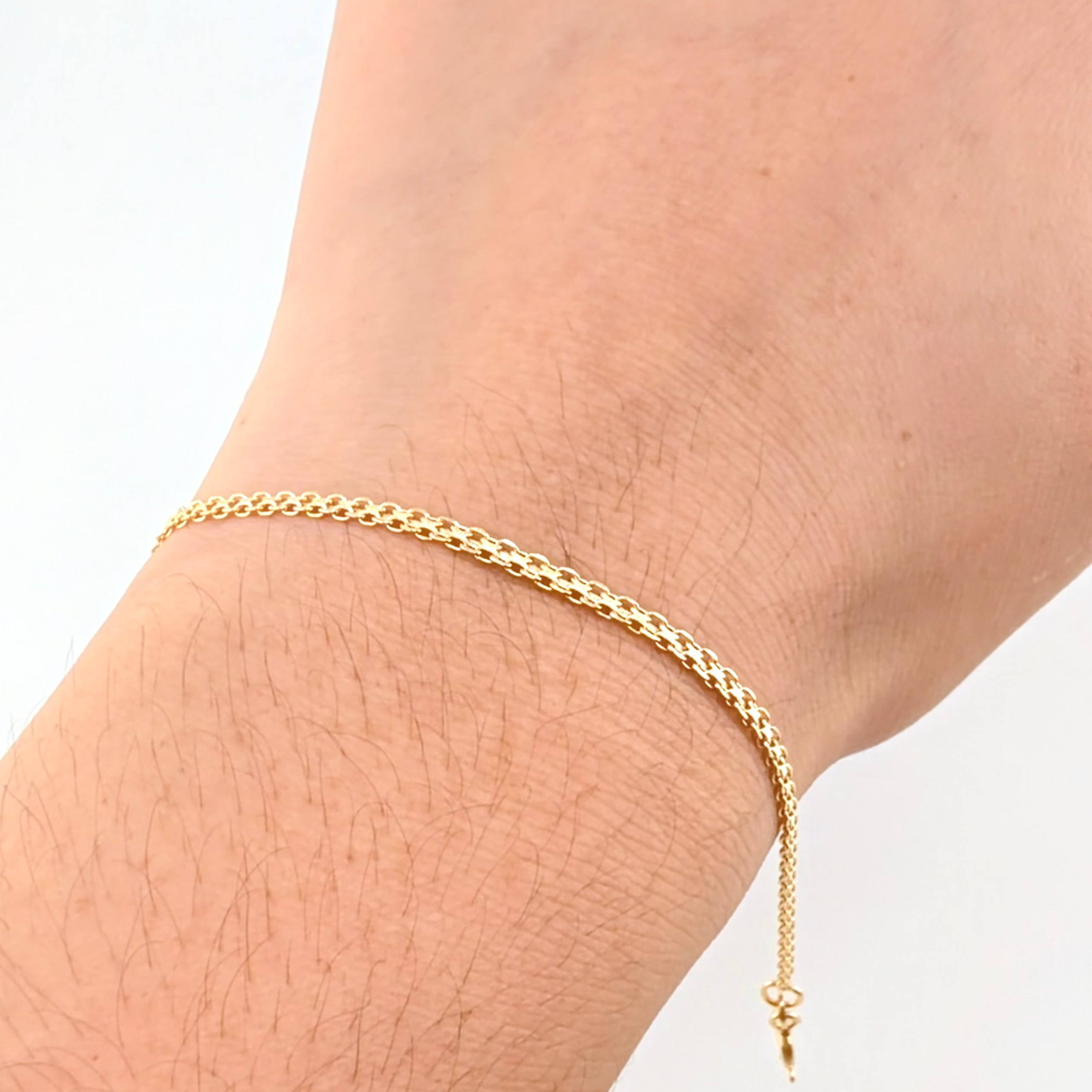 Pulso Chino 2.15gr / 20cm / 2.2mm Oro Amarillo +1 18K