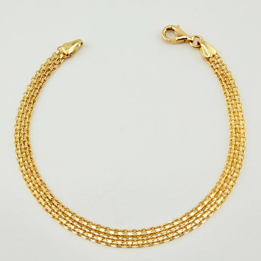 Pulso Chino 5.5gr / 19.5cm / 4.8mm Oro Amarillo +1 18K *