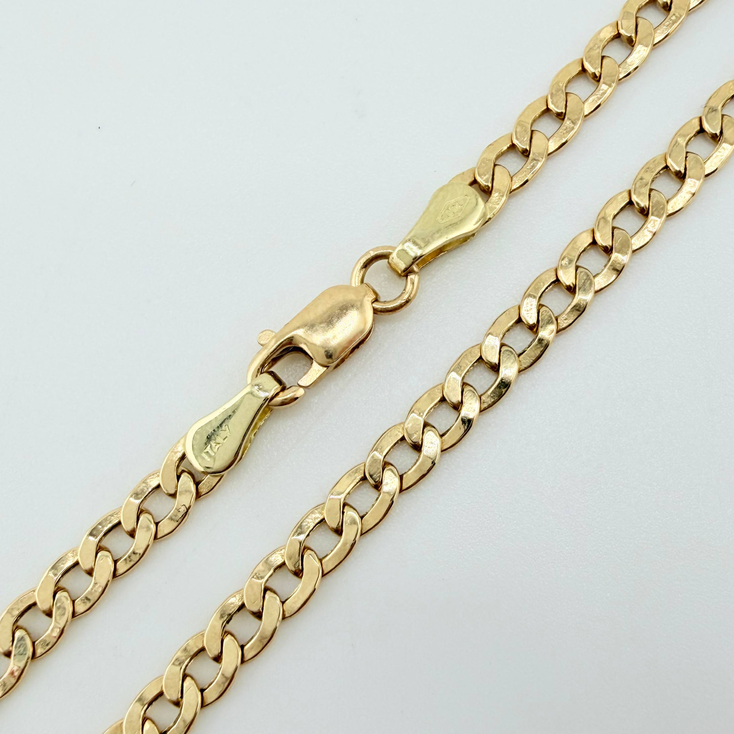 Pulso Cubano 2.35gr / 19cm / 3.3mm Oro Amarillo +1 18K ©