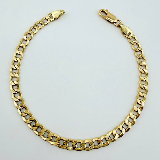 Pulso Cubano 5.15gr / 19cm / 5mm Oro Amarillo +1 18K ©