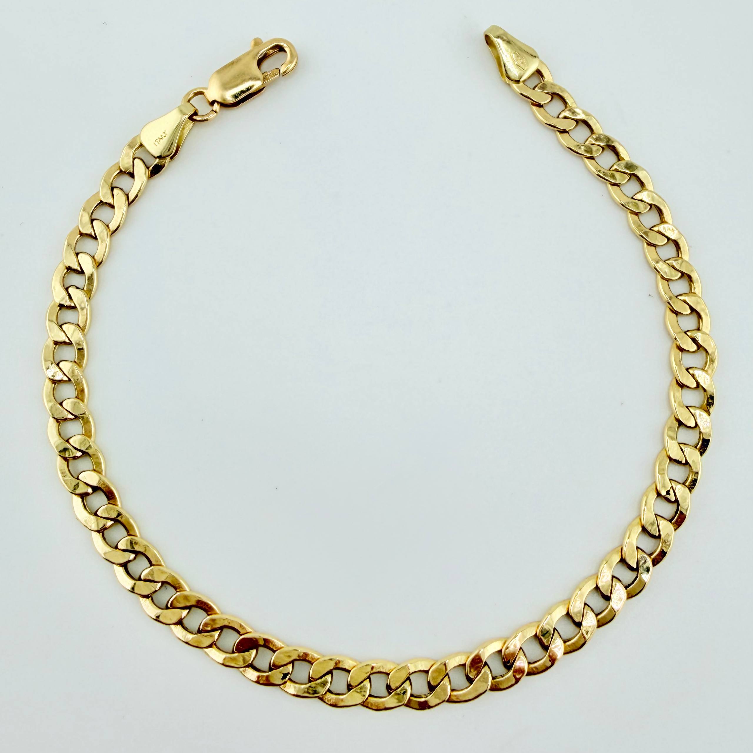 Pulso Cubano 5.2gr / 19cm / 5mm Oro Amarillo +1 18K ©