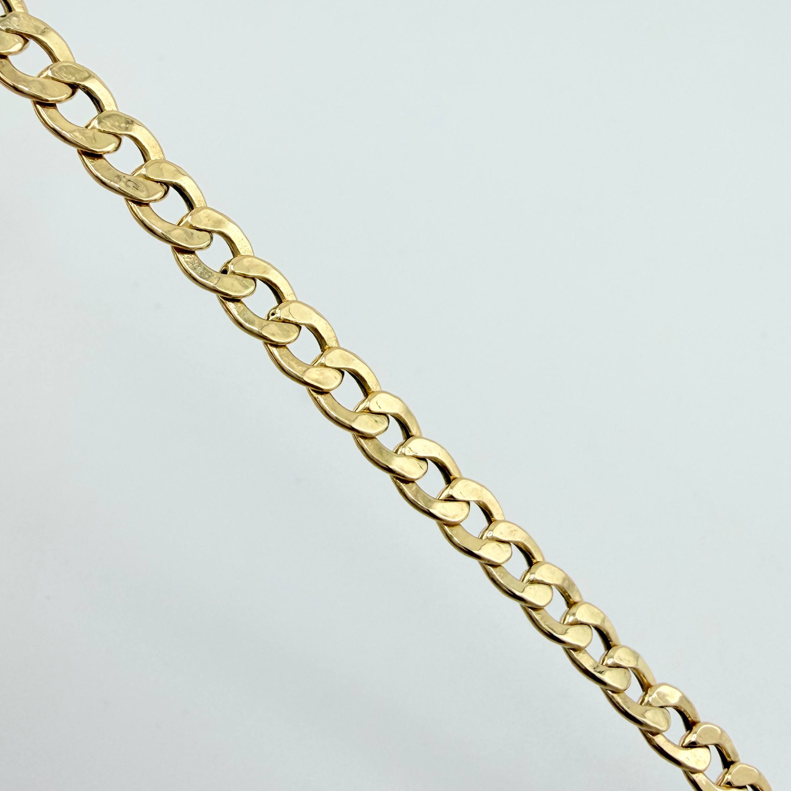 Pulso Cubano 5.2gr / 19cm / 5mm Oro Amarillo +1 18K ©