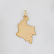 Dije Placa Mapa Colombia 1.1 g / 3 cm Oro Amarillo 18K