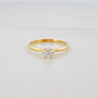 Anillo Solitario Diamante 26 Pts 1.7 g / T7 1/2 Oro Amarillo 18K