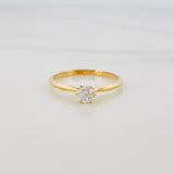 Anillo Solitario Diamante 24 Pts 1.6 g / T5 1/2 Oro Amarillo 18K