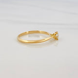 Anillo Solitario Diamante 26 Pts 1.7 g / T7 1/2 Oro Amarillo 18K