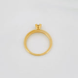 Anillo Solitario Diamante 24 Pts 2.8 g / T7 Oro Amarillo 18K