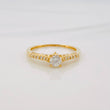 Anillo Solitario Diamantes 36 Pts 1.95 g / T7 1/4 Oro Amarillo 18K