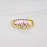 Anillo Solitario Diamantes 36 Pts 1.95 g / T7 1/4 Oro Amarillo 18K