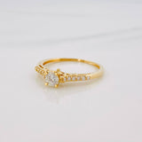 Anillo Solitario Diamantes 36 Pts 1.95 g / T7 1/4 Oro Amarillo 18K