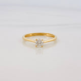 Anillo Solitario Diamantes 26 Pts 1.25 g / T5 3/4 Oro Amarillo 18K