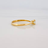 Anillo Solitario Diamantes 26 Pts 1.25 g / T5 3/4 Oro Amarillo 18K