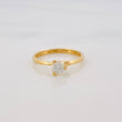 Anillo Solitario Diamante 30 Pts 1.65 g / T5 3/4 Oro Amarillo 18K