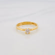 Anillo Solitario Diamante 25 Pts 1.7 g / T6 3/4 Oro Amarillo 18K