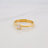 Anillo Solitario Diamante 25 Pts 1.7 g / T6 3/4 Oro Amarillo 18K
