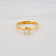 Anillo Solitario Diamantes 35 Pts 2.45 g / T7 1/4 Oro Amarillo 18K