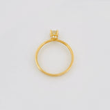 Anillo Solitario Diamantes 35 Pts 2.45 g / T7 1/4 Oro Amarillo 18K