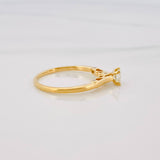 Anillo Solitario Diamantes 30  Pts 2.05 g / T6 3/4 Oro Amarillo 18K