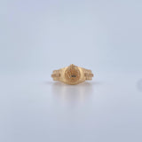 Anillo Correa Corona RX 3.45gr / T8 / Circones Blancos Oro Amarillo 18K &