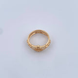Anillo Correa Corona RX 3.45gr / T8 / Circones Blancos Oro Amarillo 18K &