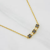 Cadena Aro Seguido Trebol 4.1g / 42.5cm - 45cm / 1.3mm Oro Amarillo 18K