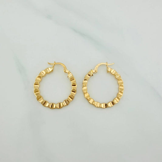 Candongas Siad 1.8gr / 2.5cm / Oro Amarillo 18K